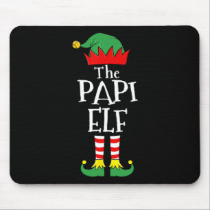 Fun Elf Christmas Pajamas Familie Mousepad