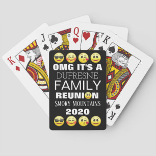 Fun Emojis Family Wiedersehen Spielkarten