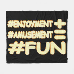 "FUN EQUATION" Niedliches Ausdrucksdesign. Jetzt k Fleecedecke