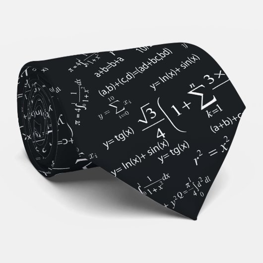 Fun Equations für Mathematiklehrer und Studierende Krawatte (Gerollt)