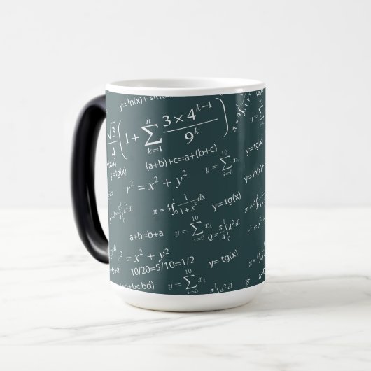 Fun Equations für Mathematiklehrer und Studierende Verwandlungstasse (Vorderseite Links)