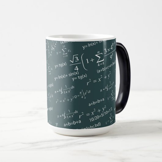 Fun Equations für Mathematiklehrer und Studierende Verwandlungstasse (VorderseiteRechts)