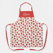 Fun Erdbeere Muster Schürze (Vorderseite)