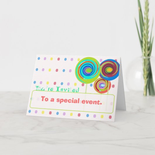 Fun Event Einladung (Vorderseite)