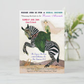 Fun Exotic Bridal Dusche Einladungen (Stehend Vorderseite)