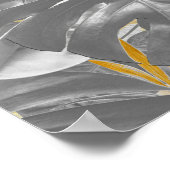 Fun Expressive in den Blätter Gelbe und Graue Pfla Poster (Ecke)