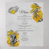 Fun Expressive in den Blätter Gelbe und Graue Pfla Poster (Vorne)