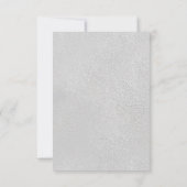 Fun Expressive in den Blätter Gelbe und Graue Pfla RSVP Karte (Rückseite)