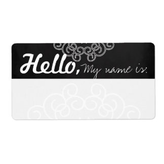Fun Extravagante Party Name Tags