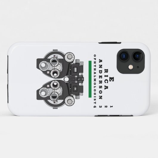 Fun Eye Care Beruflich Phoropter Case-Mate iPhone Hülle (Rückseite (Horizontal))