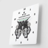 Fun Eye Care Professional Phoropter Quadratische Wanduhr (Winkel)