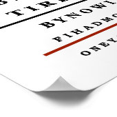 Fun Eye Chart Wall Poster (Ecke)