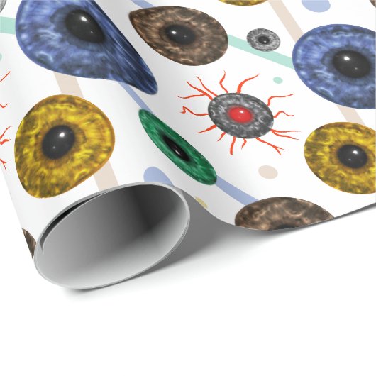 Fun Eyeballs Geschenkpapier (Rolleneckpunkt)