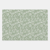 Fun Fa La Christmas Carol Script Santa Claus Geschenkpapier Set (Vorderseite 2)