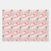 Fun Fa La Christmas Carol Script Santa Claus Geschenkpapier Set (Vorderseite)