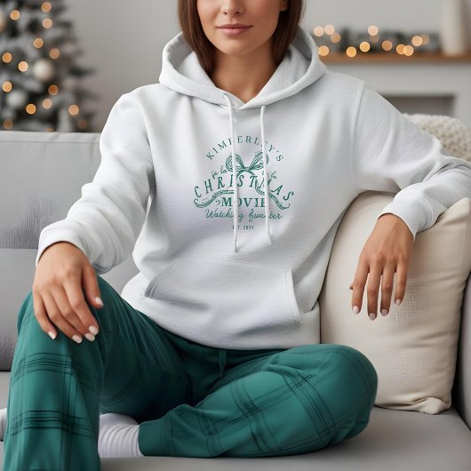 Fun Fa La Music Bow Mein Weihnachtsfilm Watching Hoodie