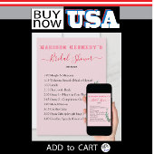 Fun Fab Eukalyptus Brautparty Reiseplan Einladung