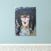 Fun Face Wrapped Canvas! Leinwanddruck (Insitu (Holzboden))