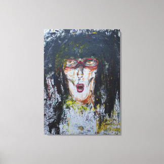 Fun Face Wrapped Canvas! Leinwanddruck