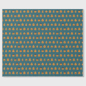 Fun Faces of Halloween Geschenkpapier (Flach)