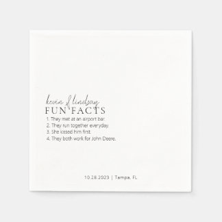Fun Fact Cocktail Napkins Serviette