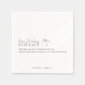 Fun Fact Cocktail Napkins Serviette (Vorderseite)