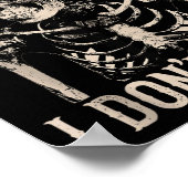 Fun Fact I Don’t Care Skull Funny Sarcastic Quote  Poster (Ecke)