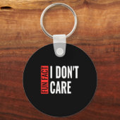 Fun Fact I Don't Care Sarcastic Saying Humorous Lo Schlüsselanhänger (Vorderseite)