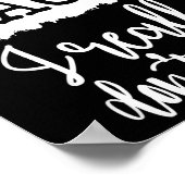 Fun Fact I Really Don’t Care, Sarcastic Quotes Fun Poster (Ecke)