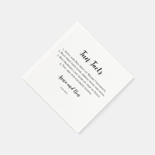 Fun Fact Napkin Serviette (Ecke)