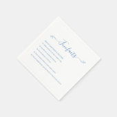 Fun Facts | Blue Wedding Napkins Serviette (Ecke)