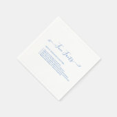 Fun Facts | Blue Wedding Napkins Serviette (Ecke)