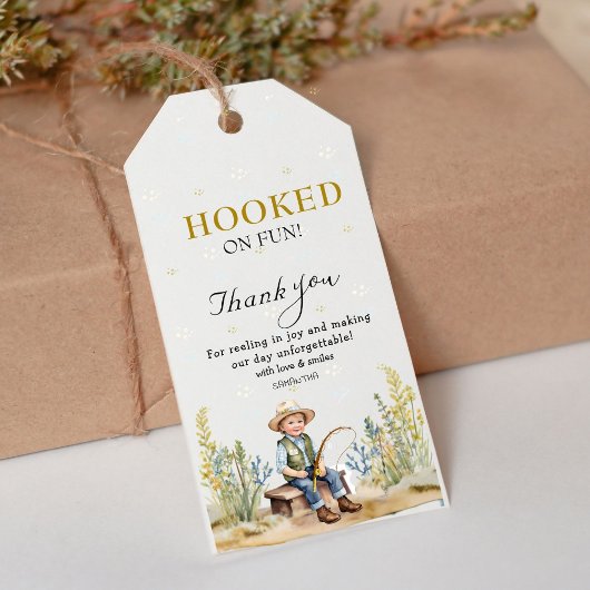 Fun Facts Fisherman's Derby Baby Shower Vielen Dan Geschenkanhänger