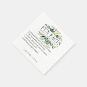 Fun Facts Garden Green Personalisiert Serviette (Ecke)