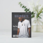 Fun Facts | Graduate Magazine Cover Foto Ankündigung (Stehend Vorderseite)