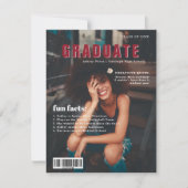 Fun Facts | Graduate Magazine Cover Foto Ankündigung (Vorderseite)