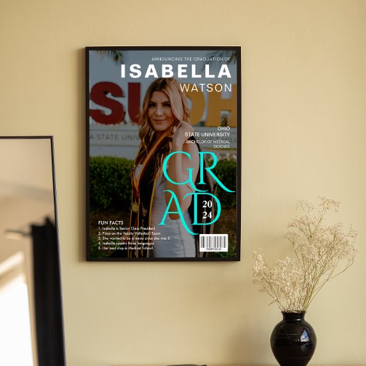 Fun Facts | Magazine Cover Foto Abschluss Poster