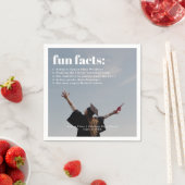 Fun Facts | Modern Simple Foto Overlay Serviette (Beispiel)