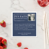 Fun Facts Napkins für Hochzeiten & Jubiläum Serviette (Beispiel)