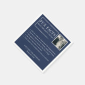 Fun Facts Napkins für Hochzeiten & Jubiläum Serviette (Ecke)