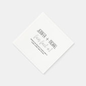 Fun Facts Wedding Serviette (Ecke)