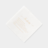 Fun Facts Wedding Servietten Mit Folie (Rechts)