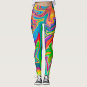 Fun Fair Color Swirl Leggings (Vorderseite)