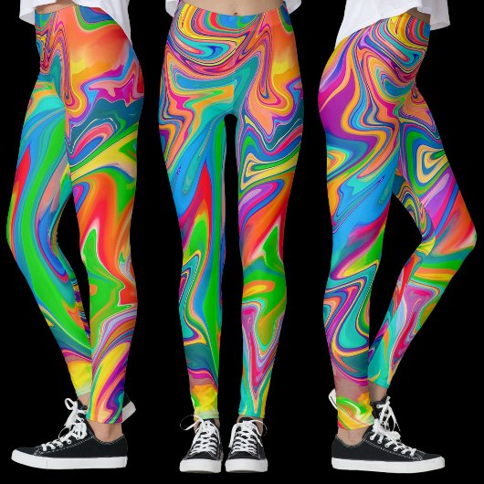 Fun Fair Color Swirl Leggings