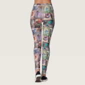 Fun Fairies Collage Fantasy Art Leggings (Rückseite)