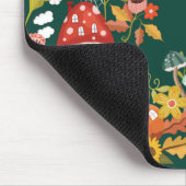 Fun Fairy Garden Herbstblätter Pilze & Pumpkin Mousepad (Ecke)