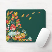 Fun Fairy Garden Herbstblätter Pilze & Pumpkin Mousepad (Mit Mouse)