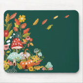 Fun Fairy Garden Herbstblätter Pilze & Pumpkin Mousepad (Vorne)