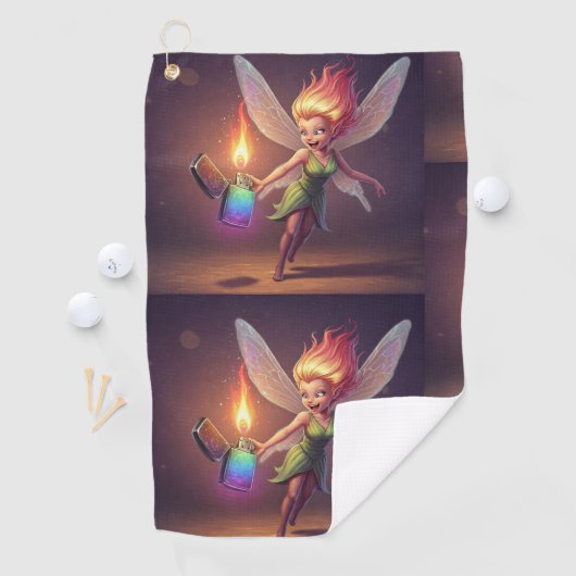 Fun Fairy Wipe Golf Towel Golfhandtuch (Insitu)