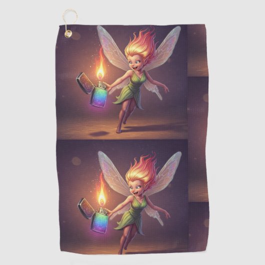 Fun Fairy Wipe Golf Towel Golfhandtuch (Vorderseite)
